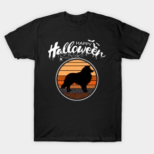 Funny Happy Halloween Beautiful Sheltie Men Women Kids Gift T-Shirt